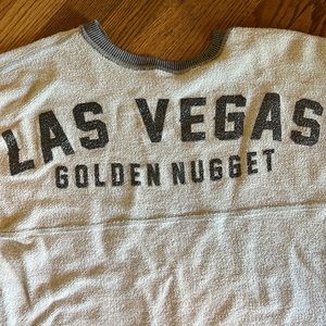 Need a sweatshirt to wear to lost wages?Reversible golden nugget sweatshirt.